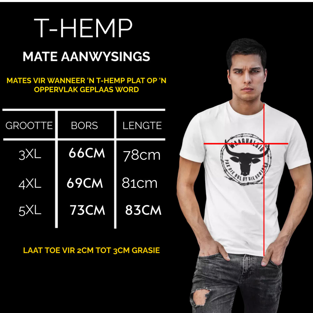 Blou Nguni Bul T-Hemp (4XL)