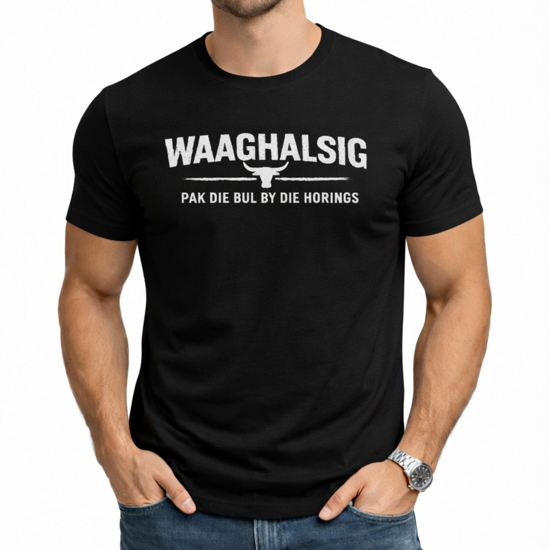 Swart Waaghalsig - Mode T-Hemp