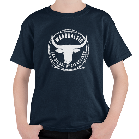 Navy Waaghalsig Logo - Kinder T-Hemp