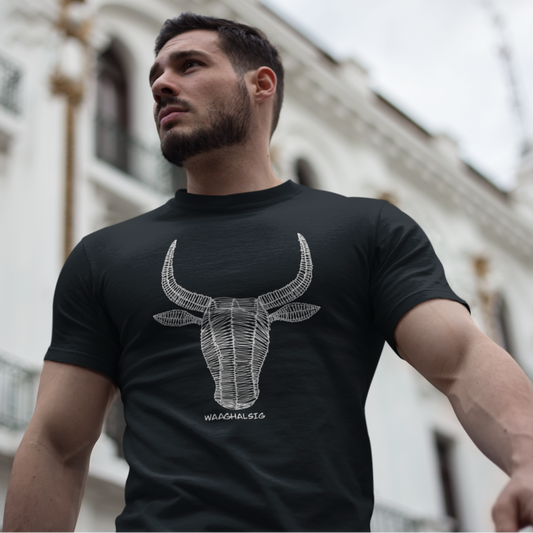 Swart Geweefde Nguni T-Hemp (3XL tot 5XL)