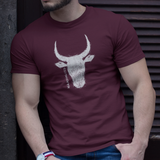 Maroon Nguni Skets T-Hemp (3XL tot 5XL)