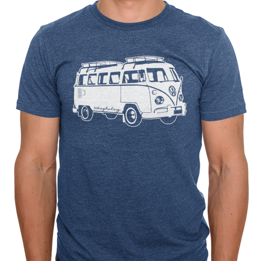 Navy Melange Kombi T-Hemp